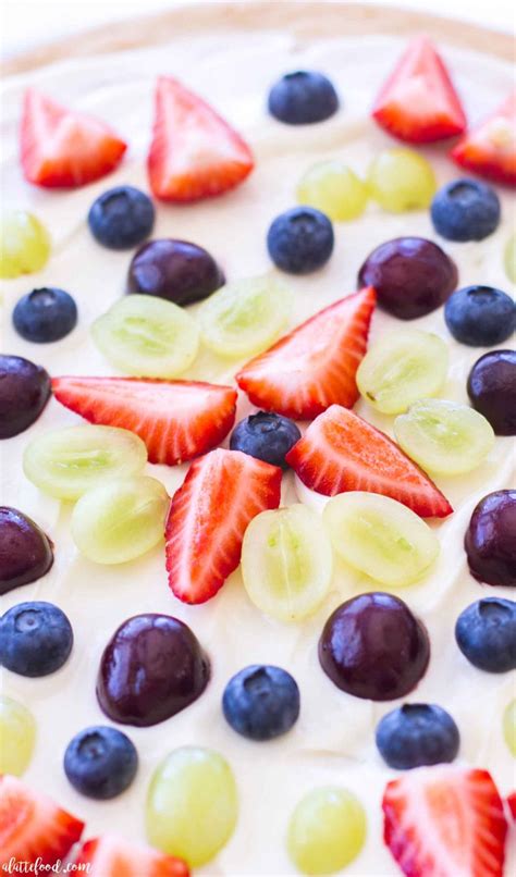 Lemon Sugar Cookie Fruit Pizza A Latte Food