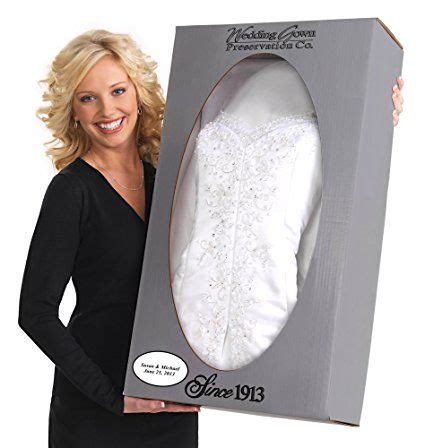 Wedding Gown Preservation Kit Celebrity Deluxe Box Dress Cleaning