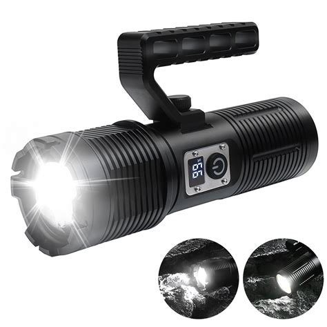 BORUiT 2024 Super Bright Light 3400 Luminens Rechargeable Flashlights