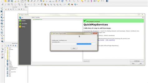 Qgis Install Quick Map Services Plugin Youtube