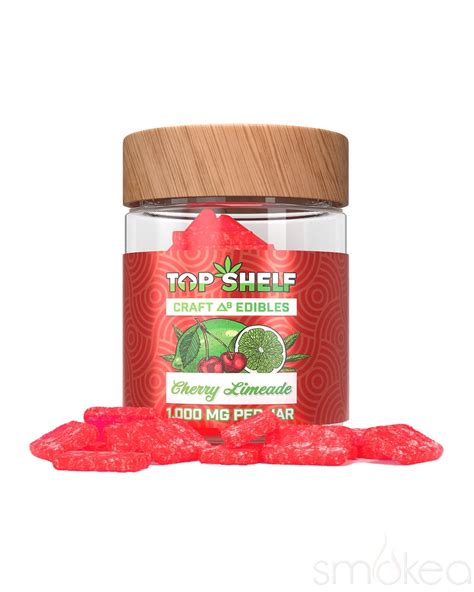 Top Shelf Hemp 1000mg Delta 8 Craft Gummies Cherry Limeade