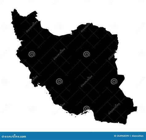 Iran Map Silhouette Stock Photography Cartoondealer