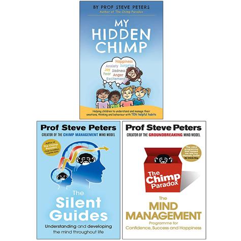 Chimp Paradox 3 Books Collection set By Prof Steve Peters ( My Hidden Chimp, The Silent Guides ...