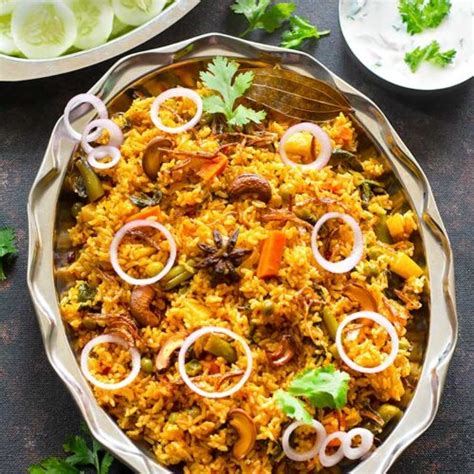 Veg Dum Biryani - Dum Vegetable Biryani + Video - Tickling Palates