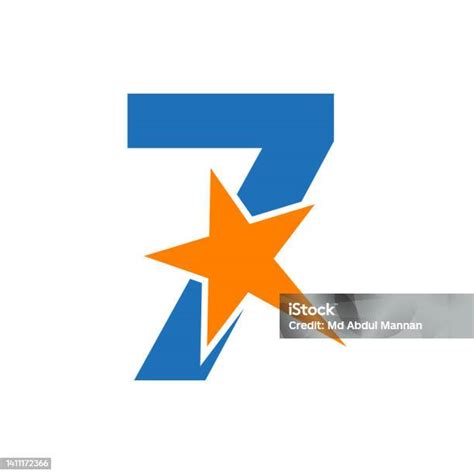 konsep logo huruf   template vektor bentuk bintang desain logo