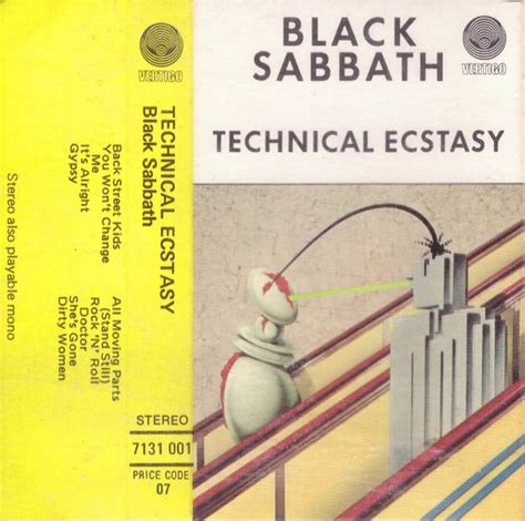 Black Sabbath Technical Ecstasy 1976 Cassette Discogs