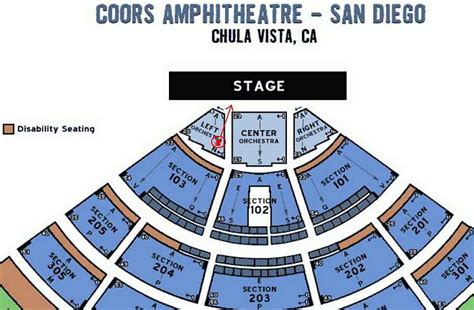 Costa Mesa Pacific Amphitheatre Seating Chart | Elcho Table