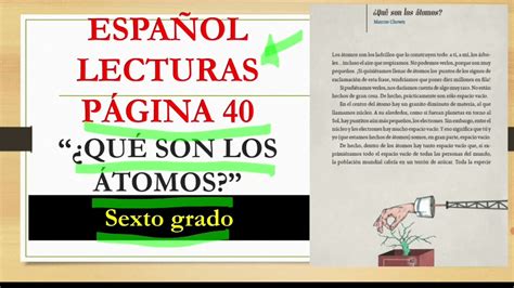 Libro De Espa Ol Lecturas Sexto Grado P G Y Qu Son Los Tomos