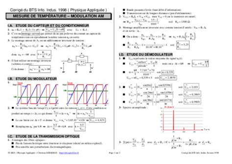 Cours Bts Electrotechnique Physique Appliqu E