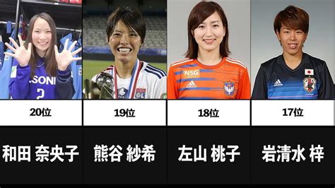 美人女子サッカー選手ランキングtop20！かわいくてなでしこジャパン日本代表やweリーグで活躍しているのは誰？ Youtube