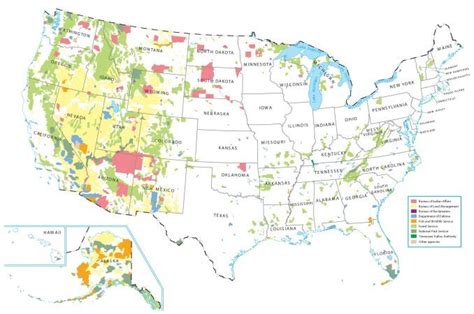 Federal Lands of the United States Map - GIS Geography