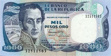 Lo recuerda Así era el billete de mil pesos en 1990