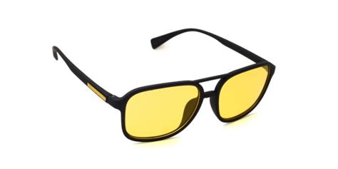 Elisian Yellow Tinted Wraparound Sunglasses S59c4809 ₹1150