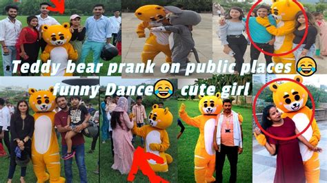 Teddy Bear Dance With Cute Girl😍 Mayawati Park😂 Prank In India Tharki