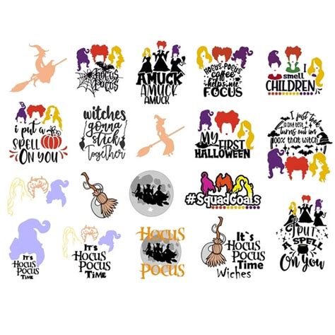 1000 File Hocus Pocus Svg Bundle Halloween Svg Digital Do Inspire Uplift