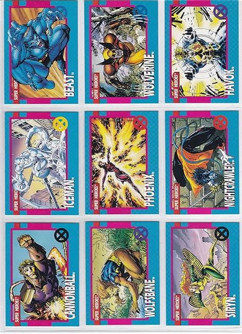 Amazon X Men Series I Base Set Of Cards Nm M Marvel