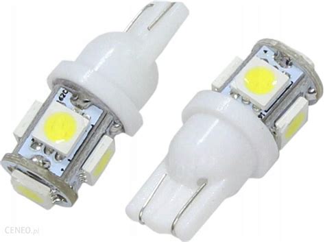 Części motocyklowe Motogeneric Żarówka 12V T10 Led Bezcokołowa 5 X