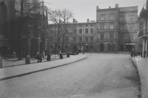 Krak W W Starej Fotografii Ulice Miasta W Latach Trzydziestych