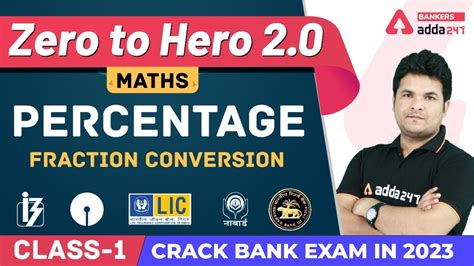 Percentage Fraction Conversion Maths Banking Foundation Adda