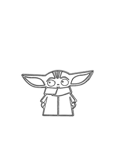 Disegni Di Grogu Baby Yoda Da Colorare E Stampare Pdf Gbr