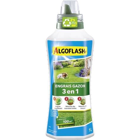 Engrais Gazon Liquide En Algoflash Concentr L Cdiscount Jardin