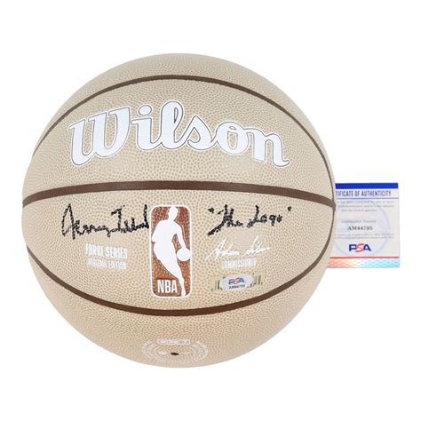 Jerry West Signed Nba Basketball Forge Edition Inscribed The Logo