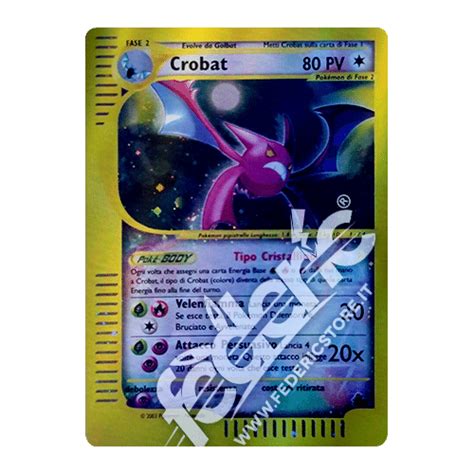 Crobat Tipo Cristallino Holo Reverse It Mint Federicstore