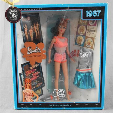 1967 Twist N Turn Barbie Doll Mint In Box 50th Anniversary Collector