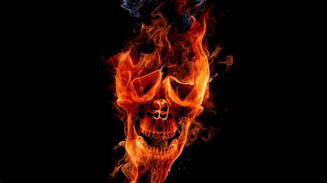 Flaming Skull Wallpapers - Wallpaper Cave