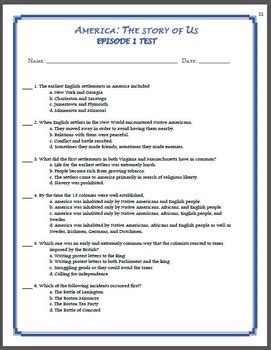 America The Story Of Us Worksheets