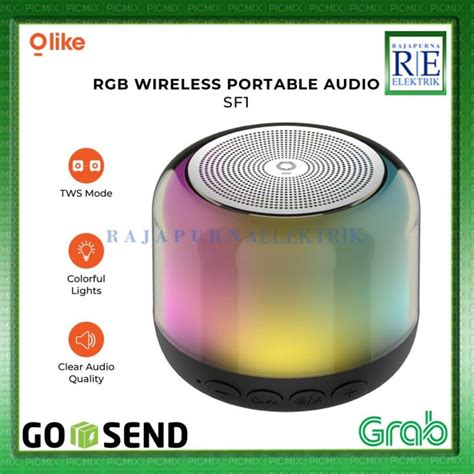 Olike Portable Wireless Speaker Rgb Light Bluetooth Smart Tws Sf