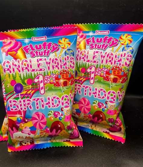 Candyland Party Favors Candyland Chip Bags Candyland Etsy