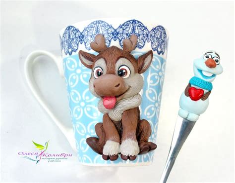 ХОЛОДНОЕ СЕРДЦЕ | Manualidades, Decorando tazas, Pesebres en porcelana fria