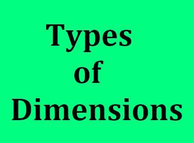 Types of Dimensions