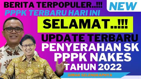 Kabar Pppk Tenaga Kesehatan Ii Pppk Terbaru Hari Ini Penyerahan Sk Pppk