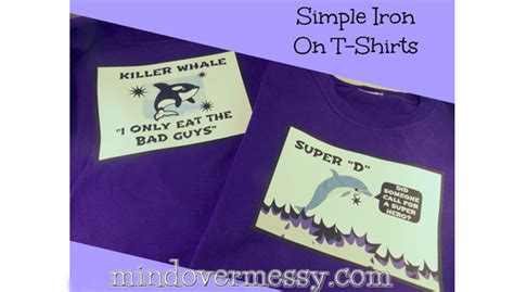 Simple Iron On T-Shirts | Shirts, T shirt, How to make iron