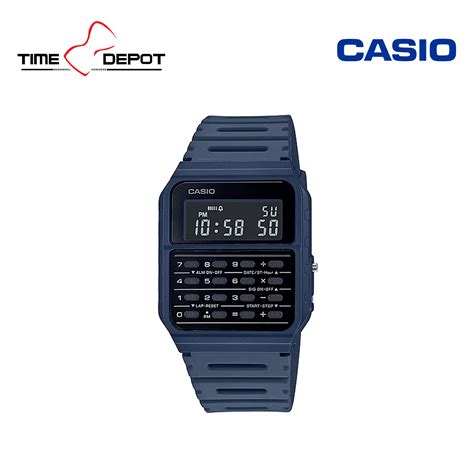 Casio CA 53WF 2BDF Vintage Standard Digital Calculator Blue Resin Strap