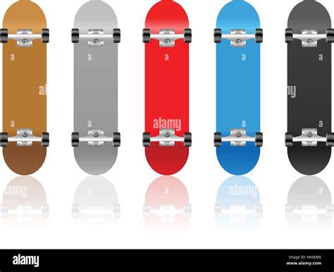 Skateboard On A White Background Vector Illustration Stock Vector