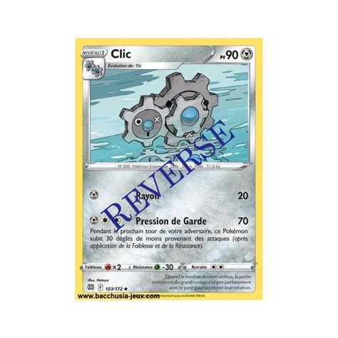 Carte Pokémon EB09 103 172 Clic Reverse