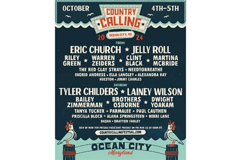 Country Calling, New Music Festival in Ocean City, Planned for Fall