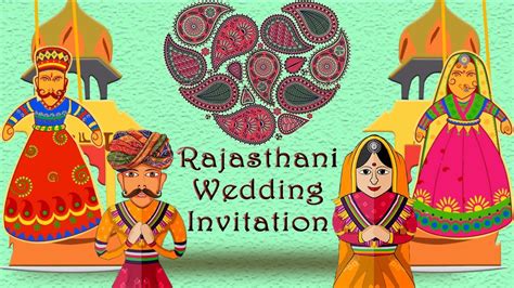 Rajasthani Marwari Marwadi Wedding Invitation Video Save The Date