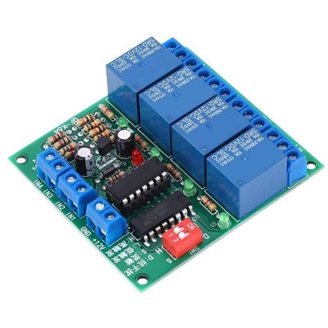 Sonew Module Relais Autobloquant K64 A 12V 4CH Module De Relais