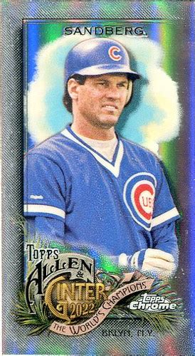 Topps Allen And Ginter Chrome Mini Ryne Sandberg Flickr