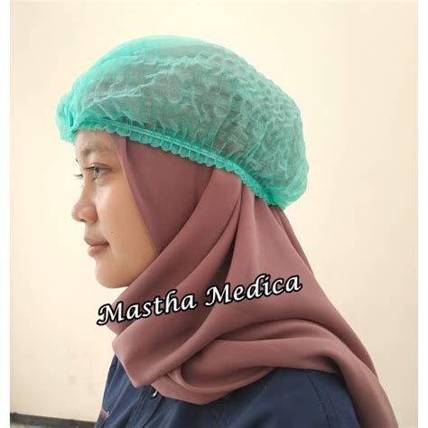 Jual Tutup Kepala Perawat Hijau Nurse Cap Penutup Kepala Para Medis