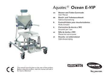 Invacare Aquatec Ocean E Vip Manuale Utente Manualzz