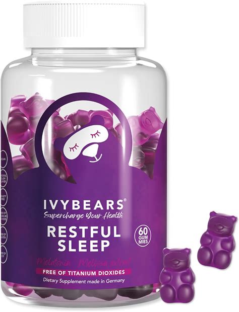 Amazon Ivybears Restful Sleep Gummies Lactium L Theanine