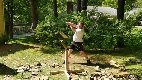 Longsword Cutting Practice Slow Motion - YouTube