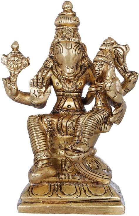 Bhagawan Varaha Statue With Devi Bhudevi In Brass Handmade Made