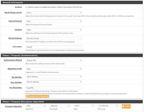 C Mo Configurar Vpn Site To Site Ipsec Con Pfsense Clouding Io