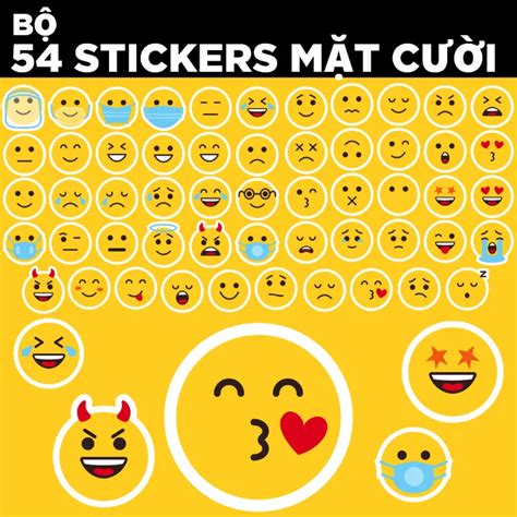 Các Biểu Tượng Cảm Xúc đáng Yêu Emoji Cute Stickers Hoàn Toàn Miễn Phí